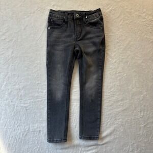 Hudson Jeans Kids Sz 6 Gray Wash Denim‎ Slim Fit Adjustable Waist
